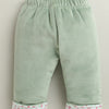 Green Girls Full Sleeves Cotton Blend Winter Wear Set