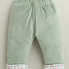Green Girls Full Sleeves Cotton Blend Winter Wear Set