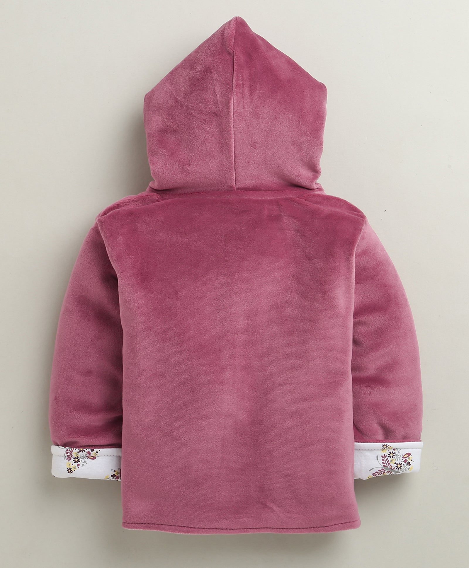 Mauve Girls Full Sleeves Cotton Blend Winter Wear Set
