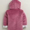 Mauve Girls Full Sleeves Cotton Blend Winter Wear Set