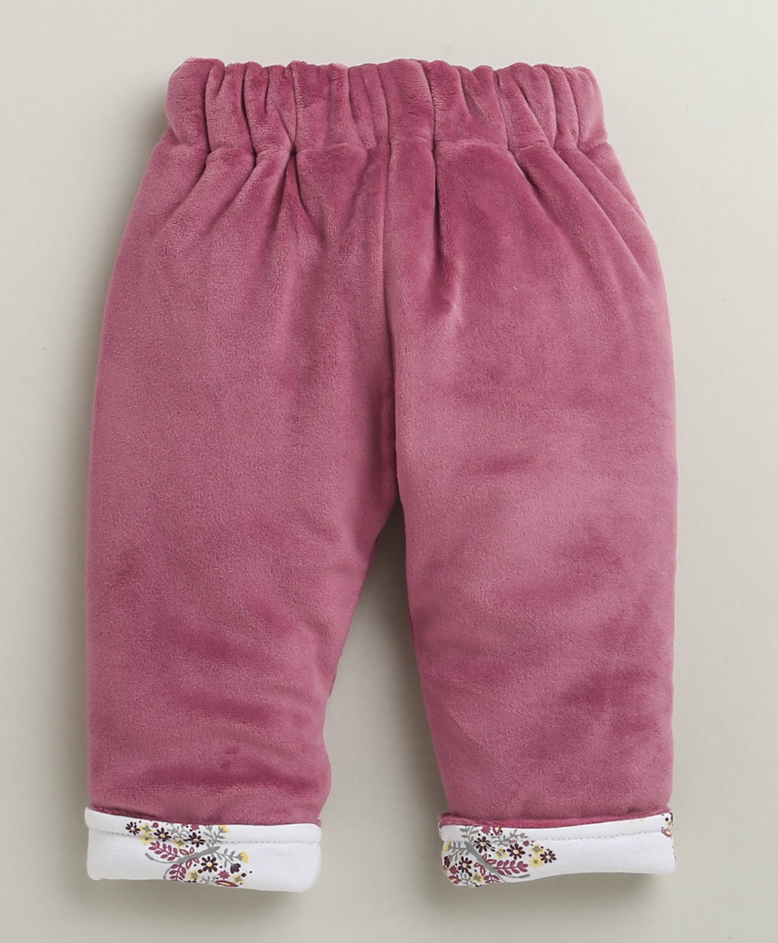 Mauve Girls Full Sleeves Cotton Blend Winter Wear Set