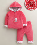Bumzee Coral Embroidered Winter Set, Full Sleeves, Cotton Blend