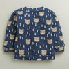 Navy Boys Full Sleeves Poly Blend Winter Wear Set