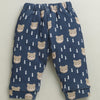 Navy Boys Full Sleeves Poly Blend Winter Wear Set