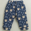 Navy Boys Full Sleeves Poly Blend Winter Wear Set