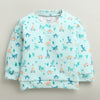 Mint Green Boys Full Sleeves Poly Blend Winter Wear Set