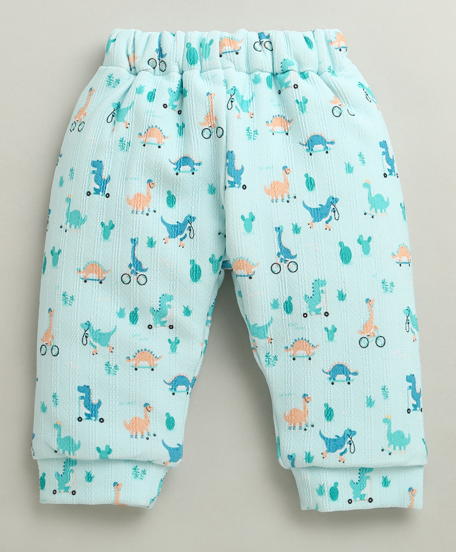 Mint Green Boys Full Sleeves Poly Blend Winter Wear Set