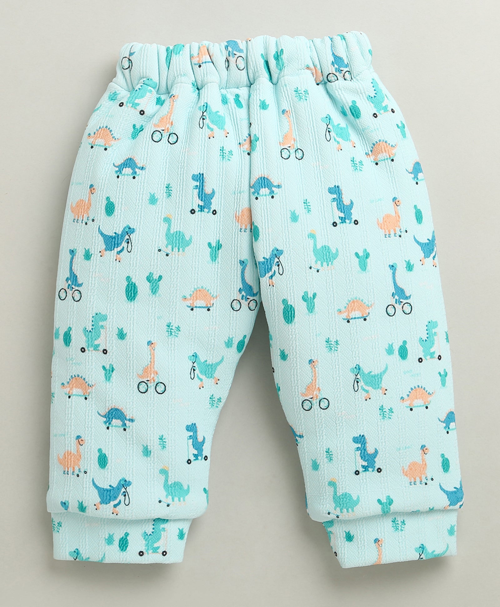 Mint Green Boys Full Sleeves Poly Blend Winter Wear Set