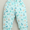 Mint Green Boys Full Sleeves Poly Blend Winter Wear Set