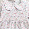 Mint Green Girls Full Sleeves Poly Blend Frock / Dress