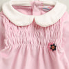 Pink Girls Full Sleeves Poly Blend Frock / Dress