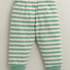 Beige & Green Boys Full Sleeves Cotton T-Shirt & Pyjama Set