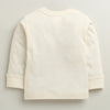 Beige Boys Full Sleeves Cotton T-Shirt & Pyjama Set