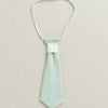 BUMZEE Green & White Boys Full Sleeves Cotton Formal Set With Attached Waistcoat