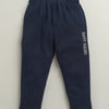 BUMZEE Navy & White Boys Full Sleeves Cotton Formal Set With Attached Waistcoat