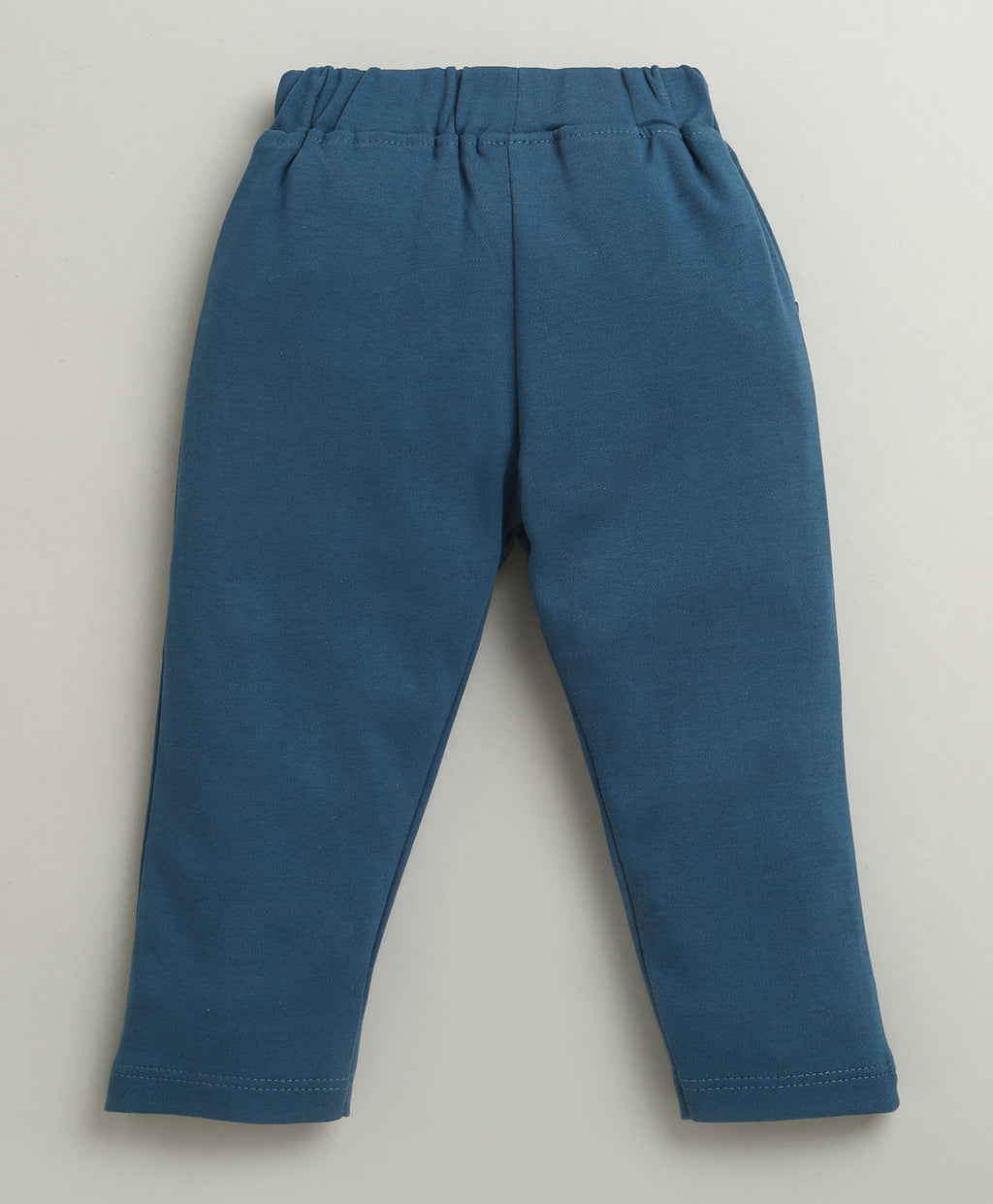Bumzee Teal Blue & White Striped Formal Set, Full Sleeves, 100% Cotton