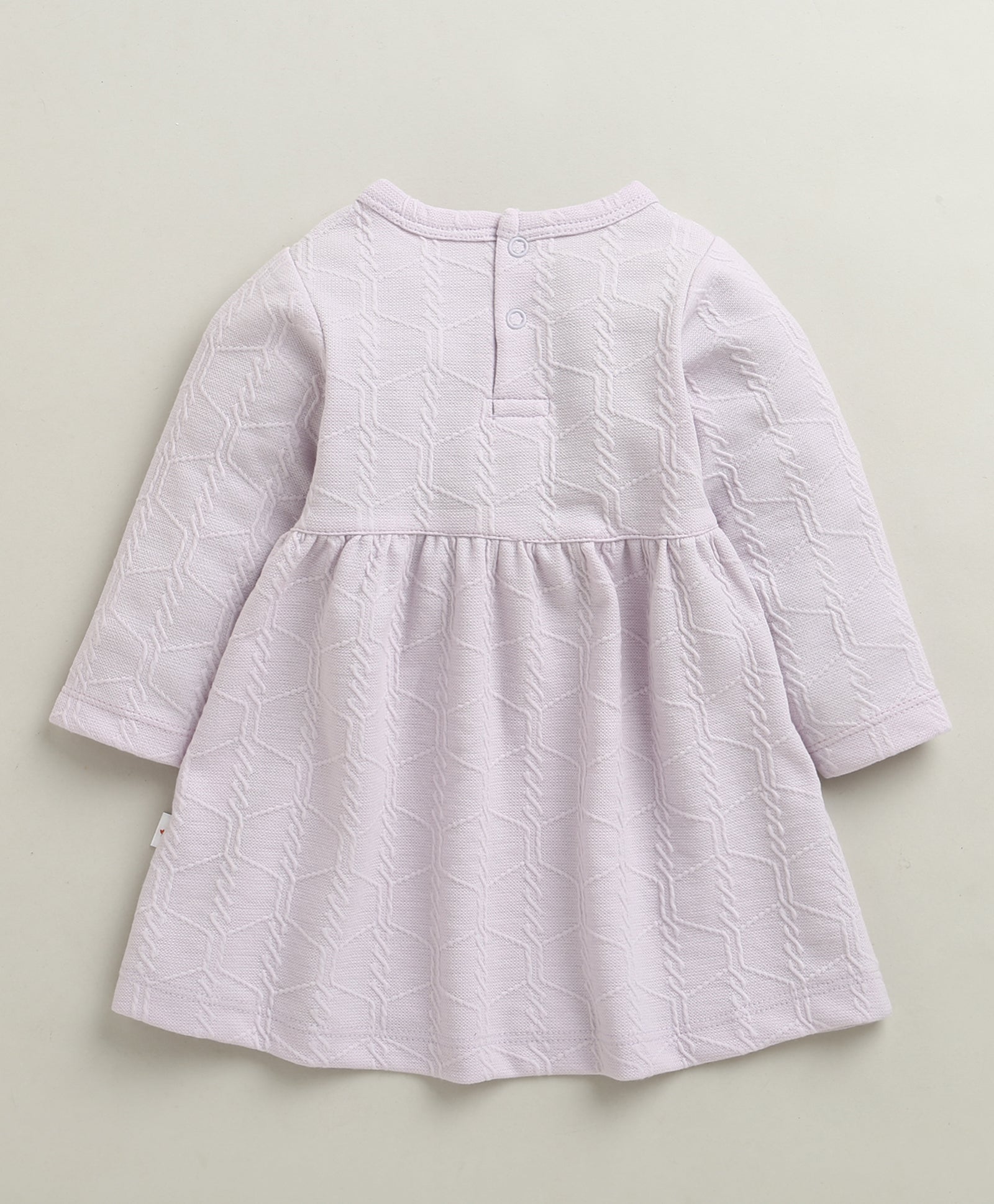 Lavender Girls Full Sleeves Cotton Frock / Dress