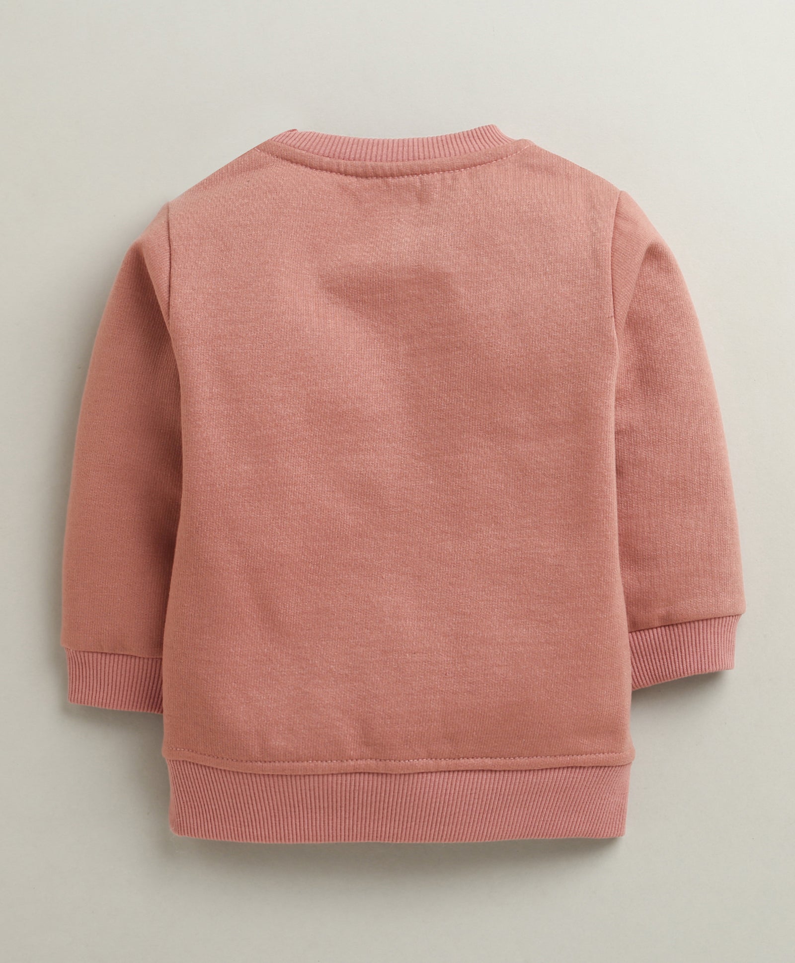 Brick Red Girls Full Sleeves Cotton Blend Winter Set