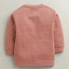 Brick Red Girls Full Sleeves Cotton Blend Winter Set