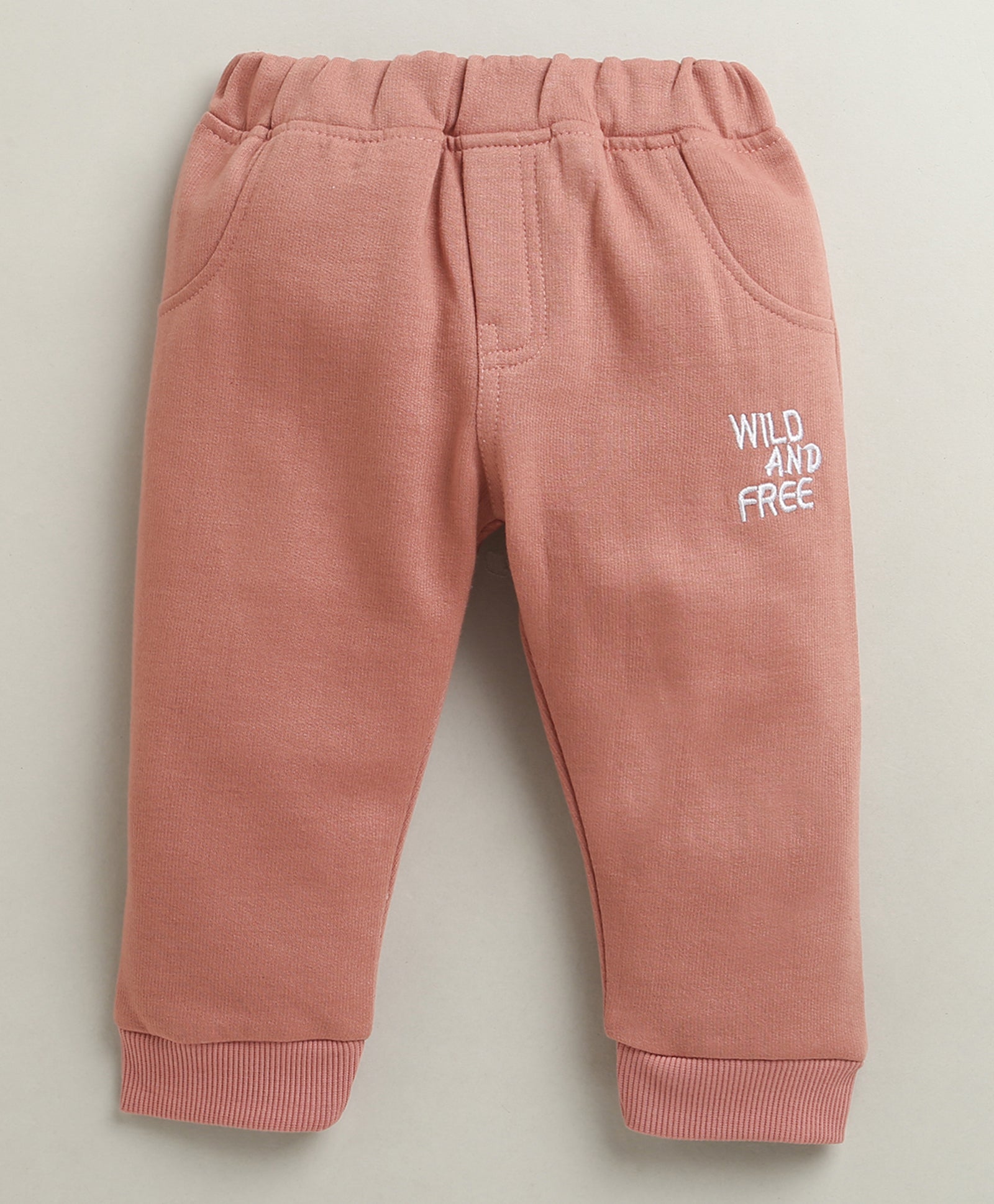Brick Red Girls Full Sleeves Cotton Blend Winter Set