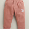Brick Red Girls Full Sleeves Cotton Blend Winter Set