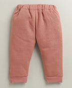 Bumzee Brick Red Embroidered Winter Set, Full Sleeves, Cotton Blend
