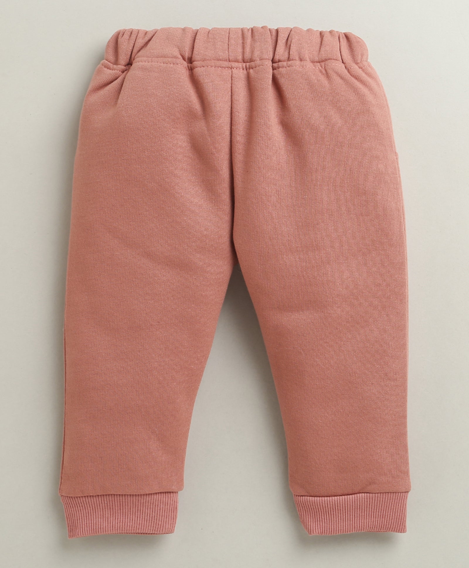 Brick Red Girls Full Sleeves Cotton Blend Winter Set