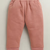 Brick Red Girls Full Sleeves Cotton Blend Winter Set