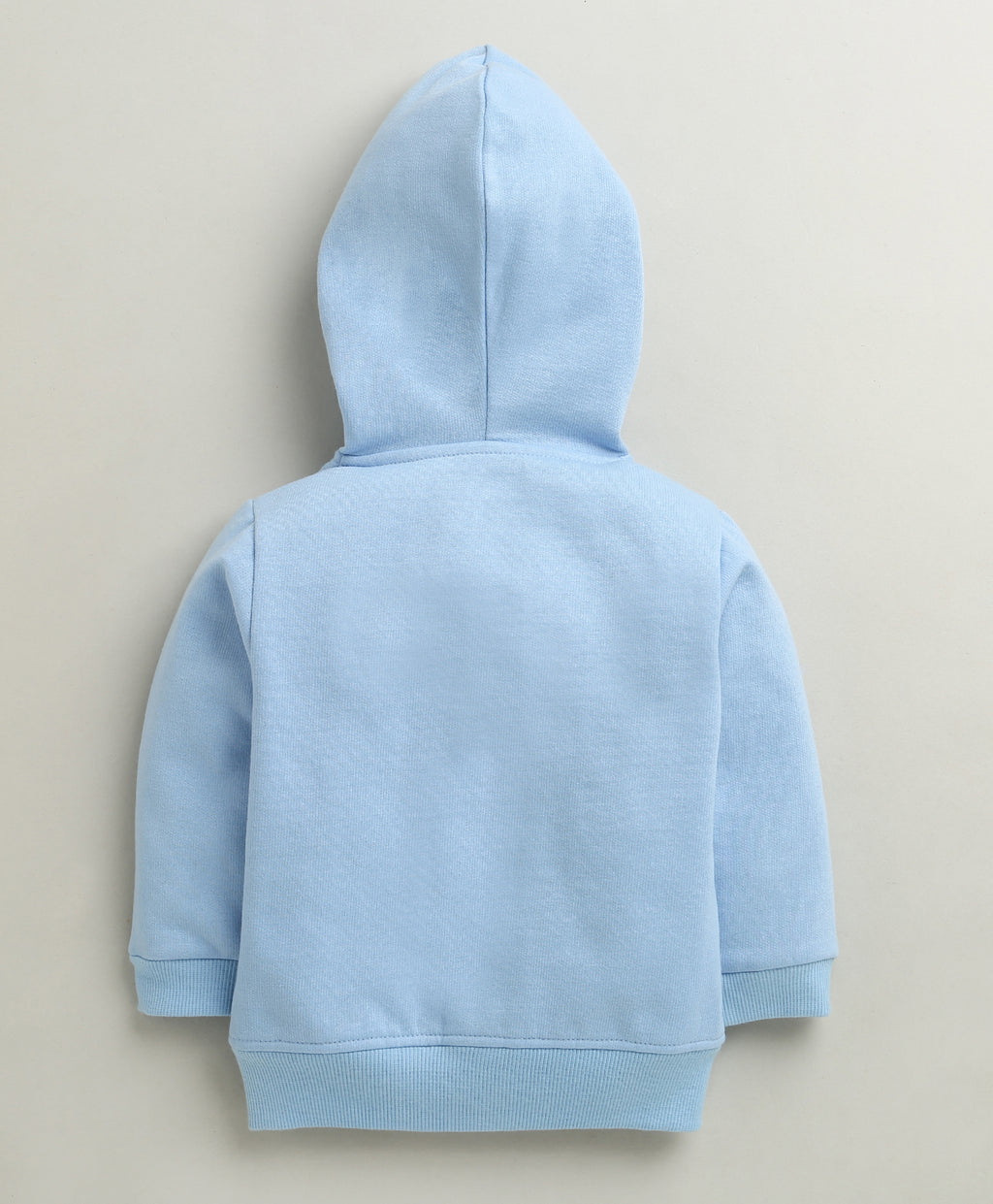 Bumzee Sky Blue Embroidered Winter Set, Full Sleeves, Cotton Blend