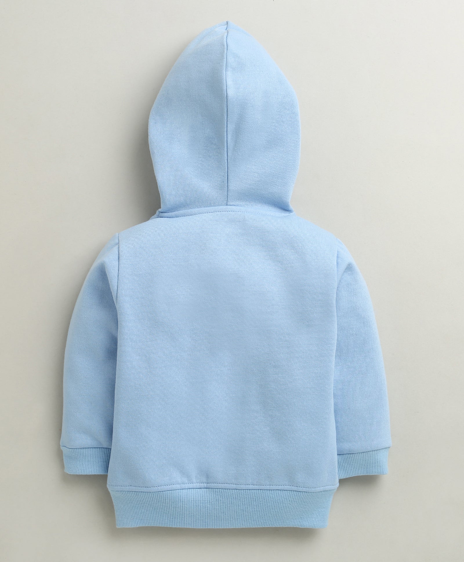 Sky Blue Boys Full Sleeves Cotton Blend Winter Set