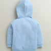 Sky Blue Boys Full Sleeves Cotton Blend Winter Set