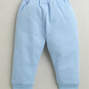 Sky Blue Boys Full Sleeves Cotton Blend Winter Set