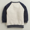 Navy & Beige Boys Full Sleeves Cotton Blend Winter Set