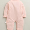 Pink Girls Full Sleeves Cotton Trendy Sleepsuit / Romper