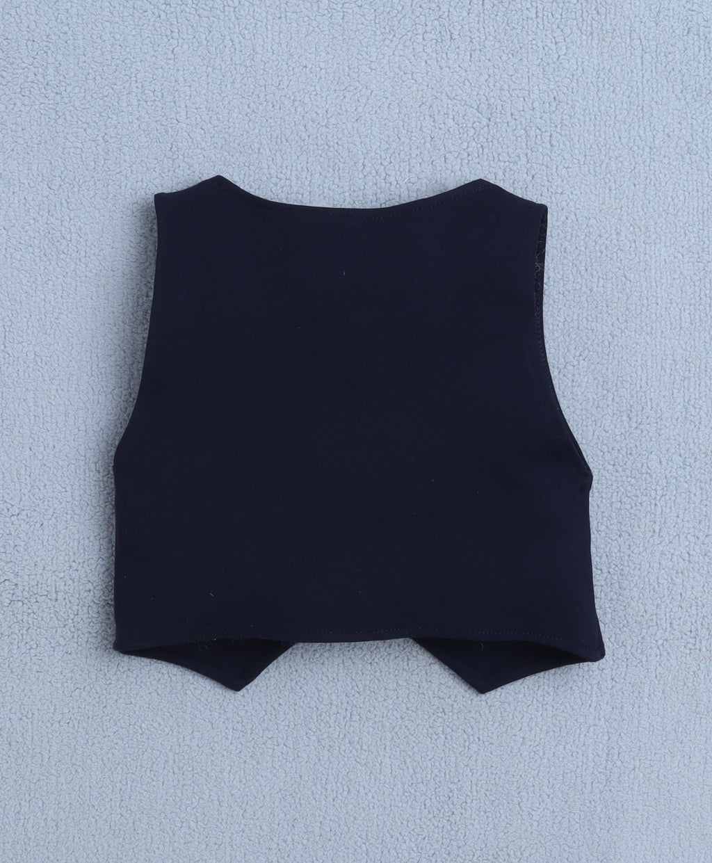 Bumzee Sky Blue & Navy Striped Formal Set, Full Sleeves, 100% Cotton