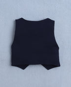 Bumzee Sky Blue & Navy Striped Formal Set, Full Sleeves, 100% Cotton