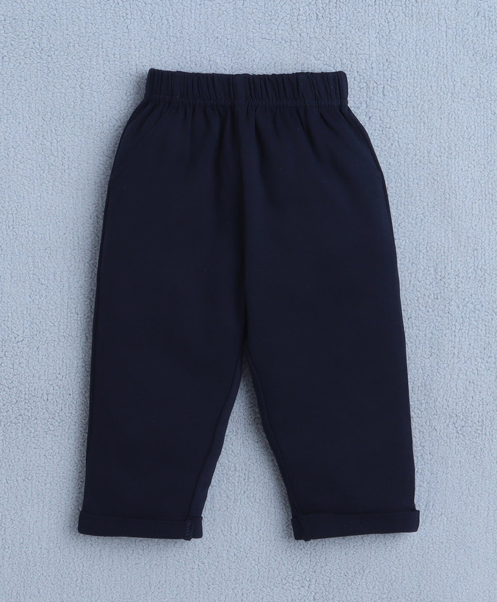 Bumzee Sky Blue & Navy Striped Formal Set, Full Sleeves, 100% Cotton