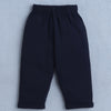 BUMZEE Sky Blue & Navy Boys Full Sleeves Shirt Waistcoat & Pant Set With Applique Bow