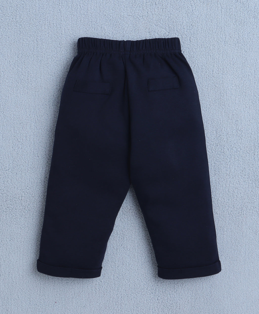 Bumzee Sky Blue & Navy Striped Formal Set, Full Sleeves, 100% Cotton