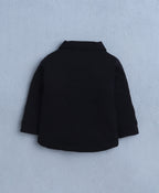Bumzee Black & Beige Formal Set, Full Sleeves, 100% Cotton, with Waistcoat (Style Peb10794)
