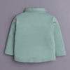 Boys 100% Cotton Solid Formal Set - Beige & Green