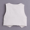Boys 100% Cotton Solid Formal Set - Beige & Green