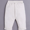 Boys 100% Cotton Solid Formal Set - Beige & Green