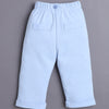 Boys 100% Cotton Floral Bodysuit Set - Powder Blue & White