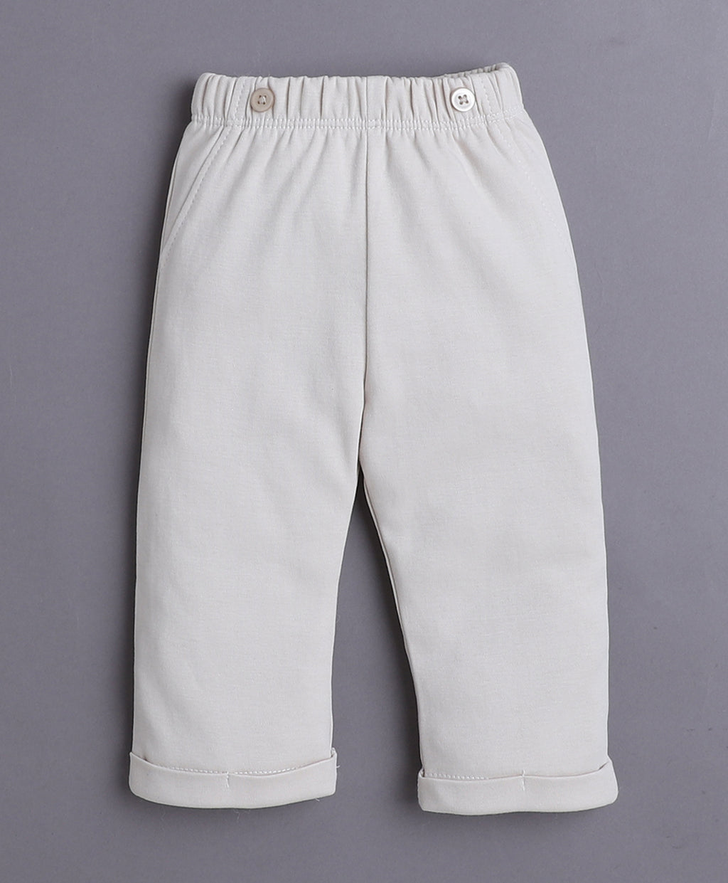 Bumzee Beige & Green Bodysuit Set, Full Sleeves, 100% Cotton