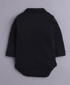 Bumzee Khaki & Black Bodysuit Set, Full Sleeves, 100% Cotton