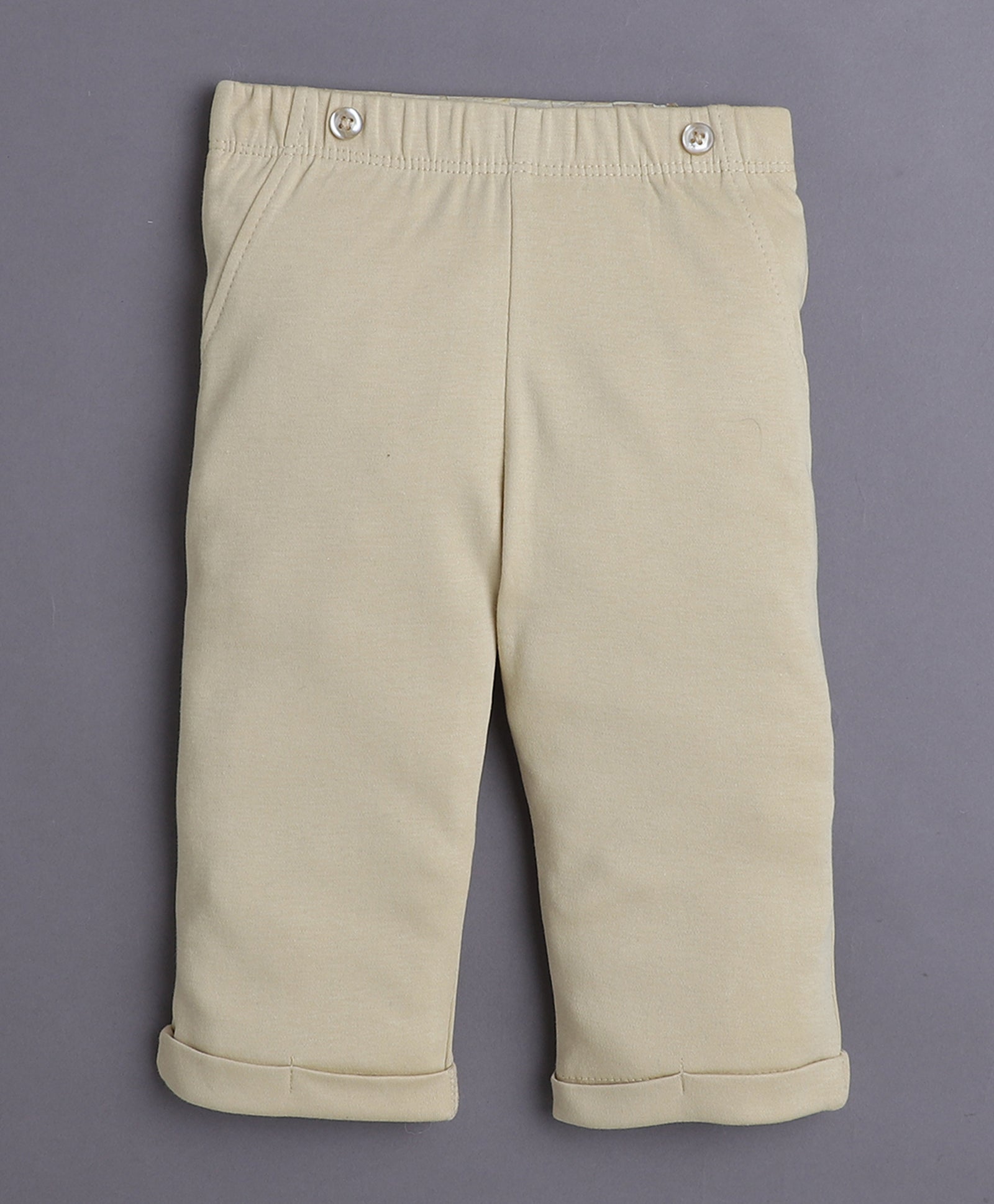 Khaki & Black Boys Full Sleeves Bodysuit Pant Set With Suspender & Cap