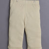 Khaki & Black Boys Full Sleeves Bodysuit Pant Set With Suspender & Cap