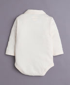 Bumzee Brown & Cream Bodysuit Set, Full Sleeves, 100% Cotton
