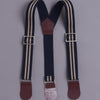 Brown & Cream Boys Full Sleeves Bodysuit Pant Set With Suspender & Cap